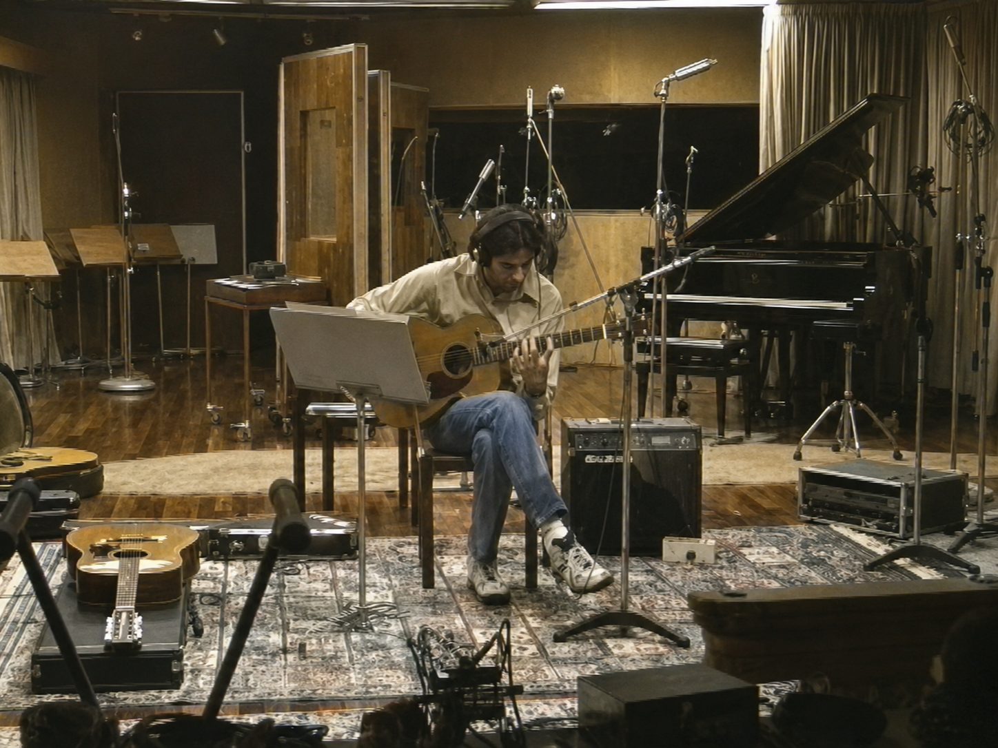1996 · Chitarra acustica in sala di registrazione